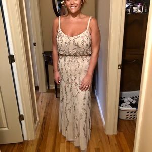 Adrianna Papell beaded evening gown